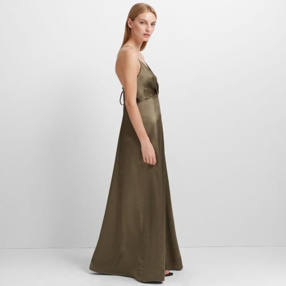 Club Monaco Zoyah Dress Robe in Olive/Olive in Size 4